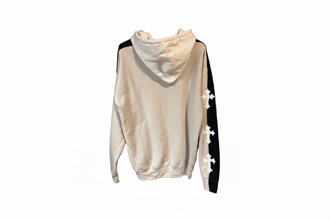 Grey, White & Black Hoodie