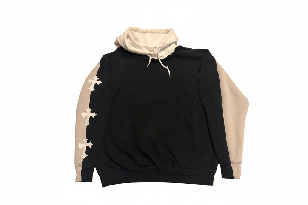 Grey, White & Black Hoodie