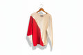 Red and Off White Sweater