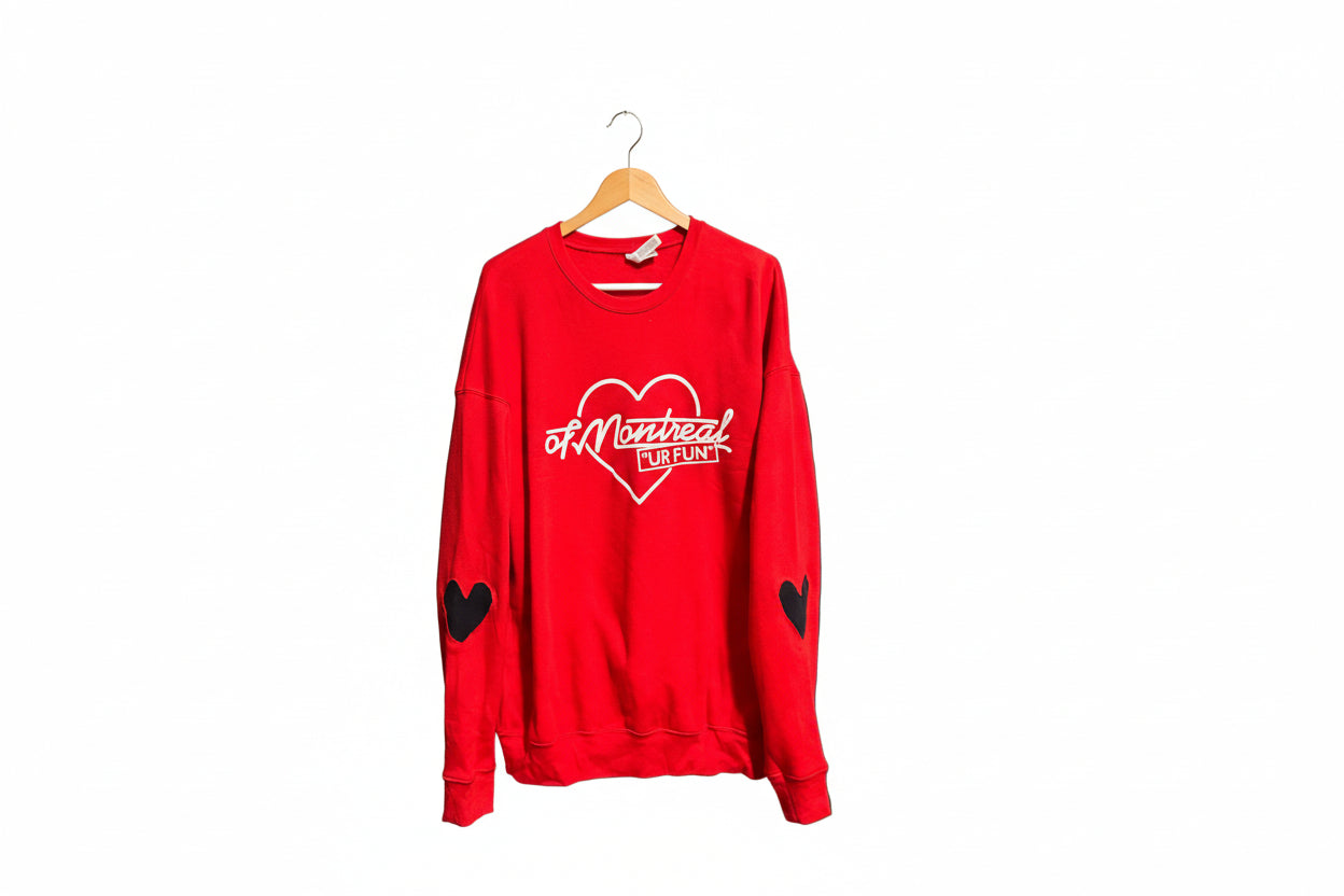 Red Montreal Heart Sweater