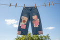 Trader Joes Patchwork Jeans size 10